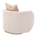 Ariana Gold Chair Beige Gold from Michael Amini - Luna Furniture
