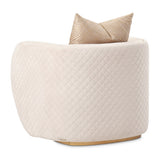 Ariana Gold Chair Beige Gold from Michael Amini - Luna Furniture