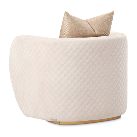 Ariana Gold Chair Beige Gold from Michael Amini - Luna Furniture