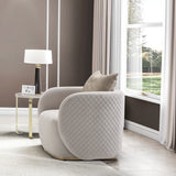 Ariana Gold Chair Beige Gold from Michael Amini - Luna Furniture