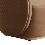Ariana Gold Chair Caramel Gold from Michael Amini - Luna Furniture