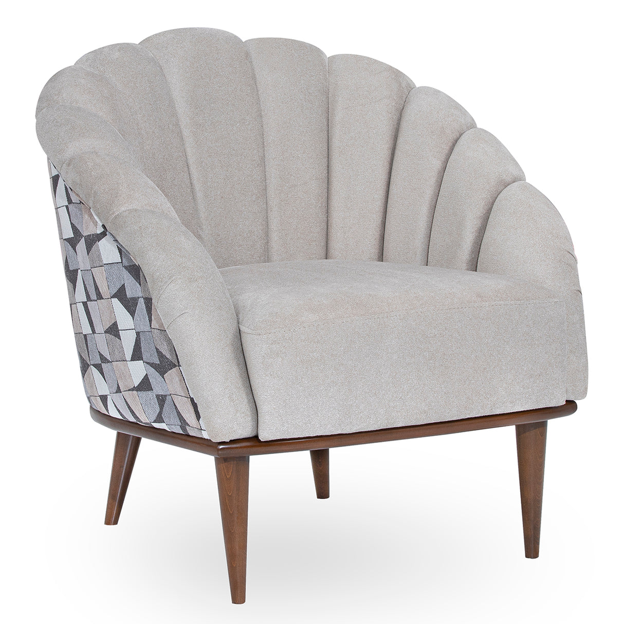 Balboa Warm Walnut Accent Chair Warm Walnut from Michael Amini - Luna Furniture