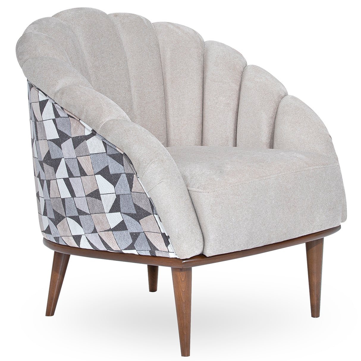Balboa Warm Walnut Accent Chair Warm Walnut from Michael Amini - Luna Furniture
