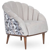 Balboa Warm Walnut Accent Chair Warm Walnut from Michael Amini - Luna Furniture