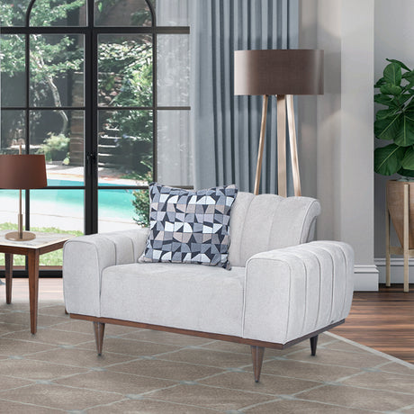 Balboa Warm Walnut Chair And A Half Warm Walnut from Michael Amini - Luna Furniture