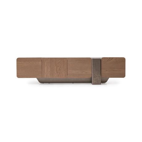 Bristol Point Saddle Brown Media Cabinet from Michael Amini - Luna Furniture
