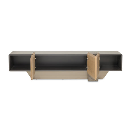 Bristol Point Saddle Brown Media Cabinet from Michael Amini - Luna Furniture
