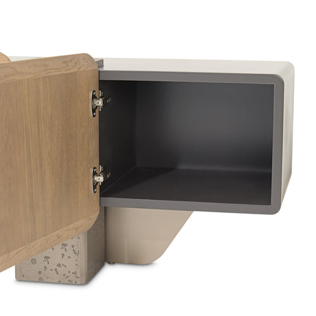 Bristol Point Saddle Brown Media Cabinet from Michael Amini - Luna Furniture
