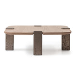 Bristol Point Saddle Brown Cocktail Table Large Saddle Brown from Michael Amini - Luna Furniture