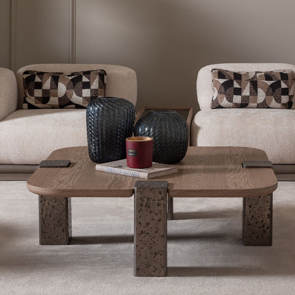 Bristol Point Saddle Brown Cocktail Table Large Saddle Brown