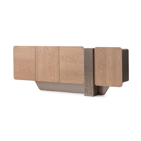Bristol Point Saddle Brown Console Table from Michael Amini - Luna Furniture