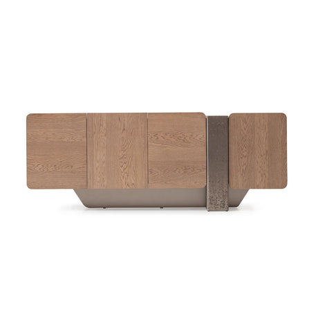 Bristol Point Saddle Brown Console Table from Michael Amini - Luna Furniture