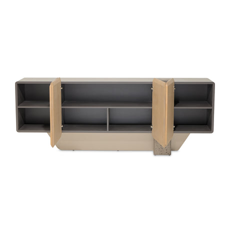 Bristol Point Saddle Brown Console Table from Michael Amini - Luna Furniture