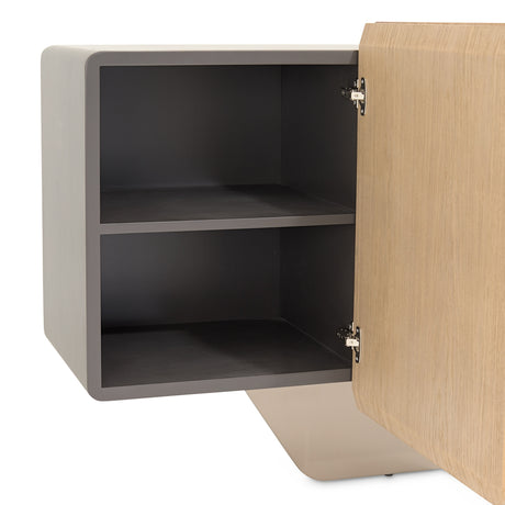 Bristol Point Saddle Brown Console Table from Michael Amini - Luna Furniture