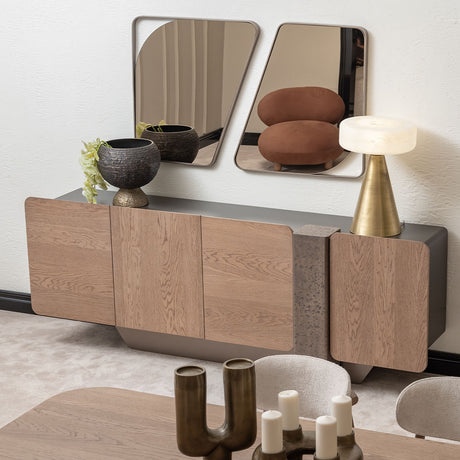 Bristol Point Saddle Brown Console Table from Michael Amini - Luna Furniture