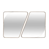 Bristol Point Saddle Brown Wall Mirror from Michael Amini - Luna Furniture