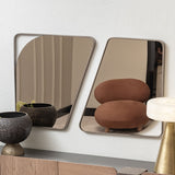 Bristol Point Saddle Brown Wall Mirror from Michael Amini - Luna Furniture