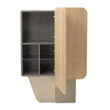 Bristol Point Saddle Brown Bar Cabinet from Michael Amini - Luna Furniture