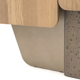 Bristol Point Saddle Brown Bar Cabinet from Michael Amini - Luna Furniture