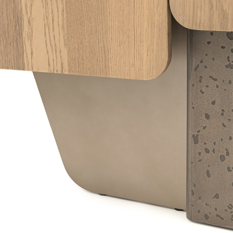 Bristol Point Saddle Brown Bar Cabinet from Michael Amini - Luna Furniture