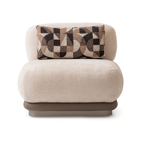 Bristol Point Saddle Brown Armless Chair Saddle Brown from Michael Amini - Luna Furniture