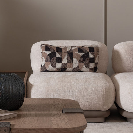 Bristol Point Saddle Brown Armless Chair Saddle Brown from Michael Amini - Luna Furniture