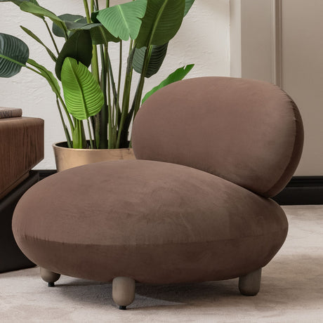 Bristol Point Saddle Brown Accent Chair Saddle Brown from Michael Amini - Luna Furniture