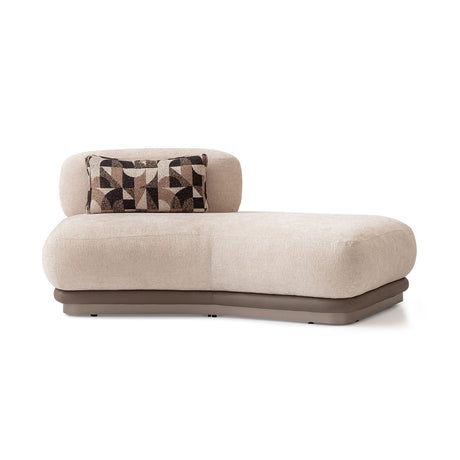 Bristol Point Saddle Brown Armless Chaise Saddle Brown from Michael Amini - Luna Furniture