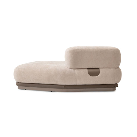 Bristol Point Saddle Brown Armless Chaise Saddle Brown from Michael Amini - Luna Furniture
