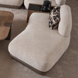 Bristol Point Saddle Brown Armless Chaise Saddle Brown from Michael Amini - Luna Furniture