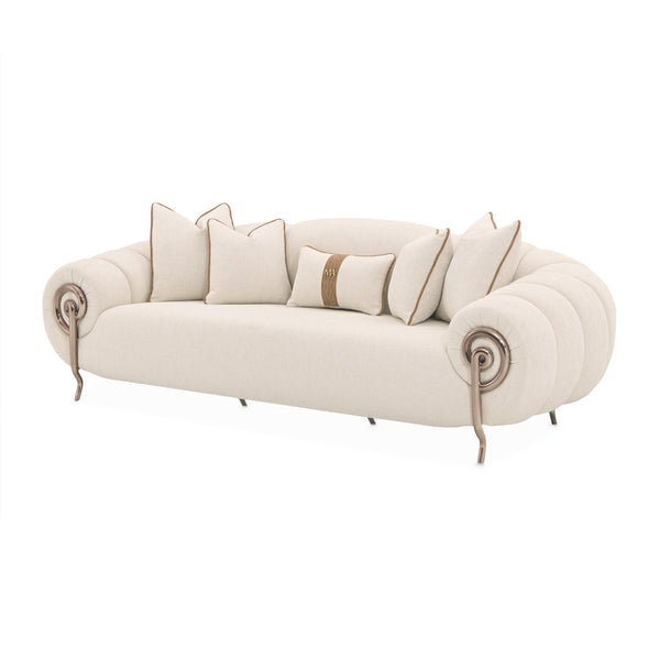 Cloche Beige/Dark Bronz Mansion Sofa Latte Dark Bronze