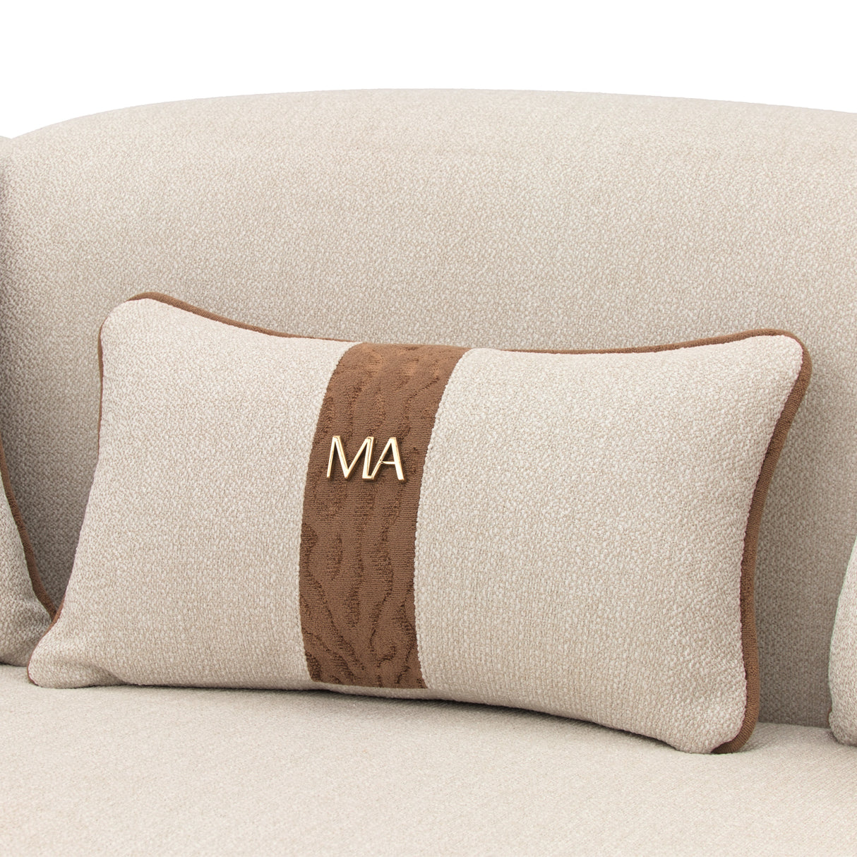 Cloche Dark Bronz Mansion Sofa Latte Dark Bronze from Michael Amini - Luna Furniture
