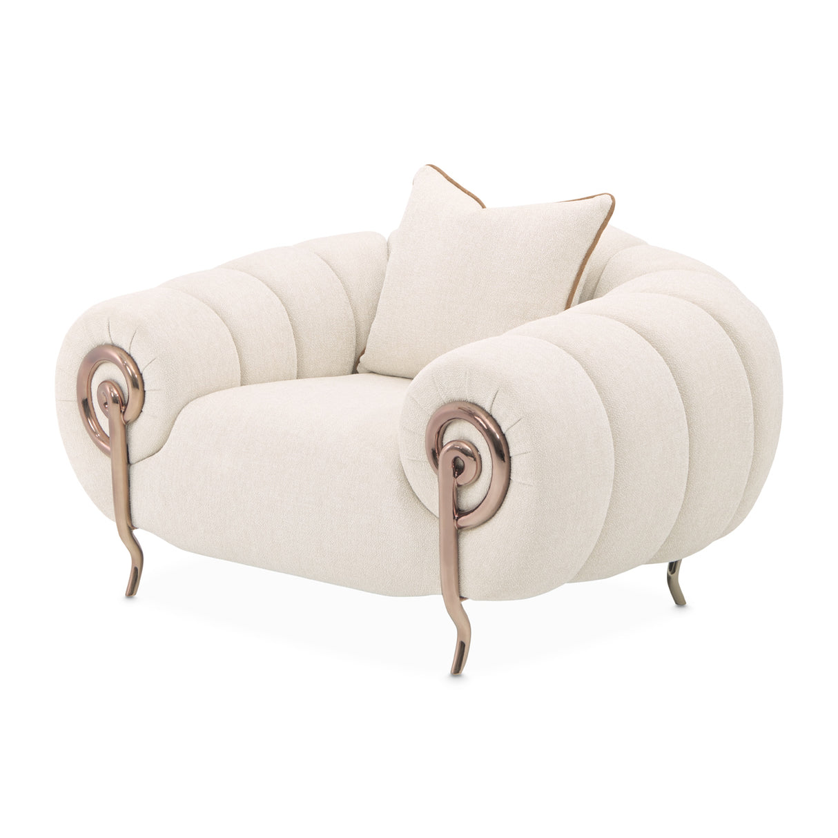 Cloche Dark Bronz Matching Chair Dark Bronze from Michael Amini - Luna Furniture
