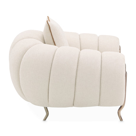 Cloche Beige/Dark Bronz Matching Chair from Michael Amini - Luna Furniture