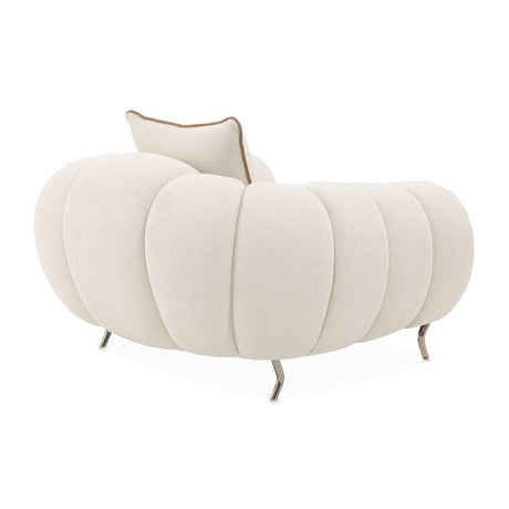 Cloche Beige/Dark Bronz Matching Chair from Michael Amini - Luna Furniture