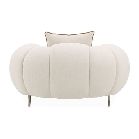 Cloche Beige/Dark Bronz Matching Chair from Michael Amini - Luna Furniture