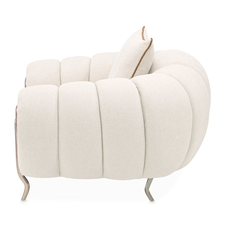 Cloche Beige/Dark Bronz Matching Chair from Michael Amini - Luna Furniture