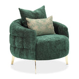 Celine Gold Chair Emerald Gold from Michael Amini - Luna Furniture