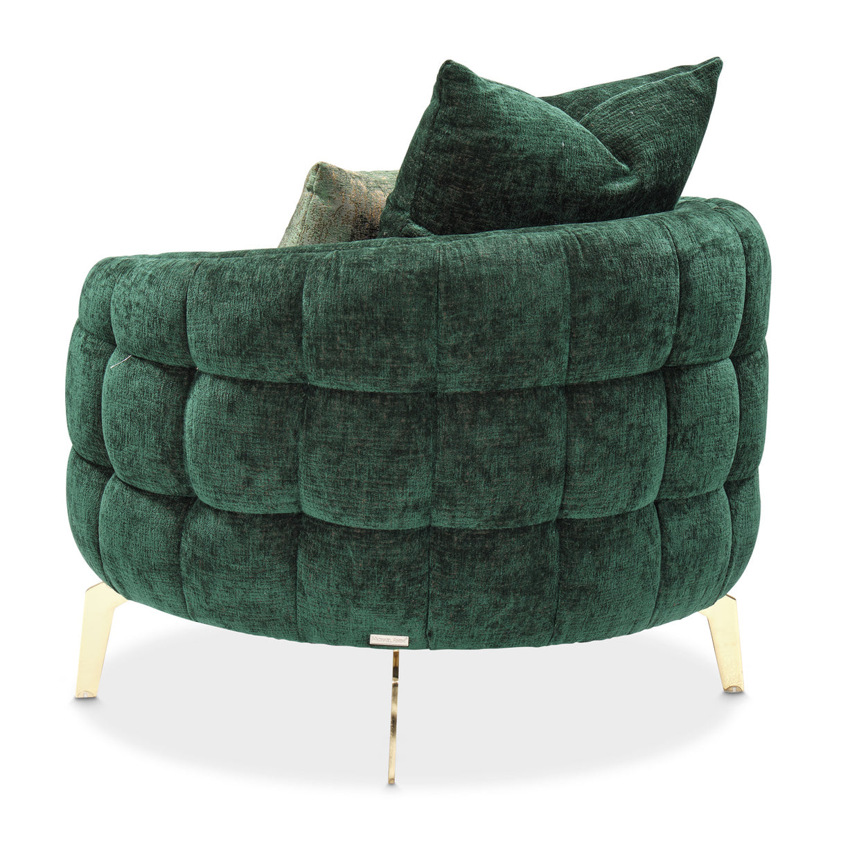 Celine Gold Chair Emerald Gold from Michael Amini - Luna Furniture