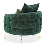 Celine Gold Chair Emerald Gold from Michael Amini - Luna Furniture