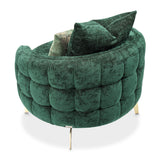 Celine Gold Chair Emerald Gold from Michael Amini - Luna Furniture