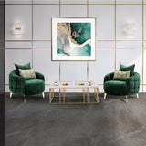 Celine Gold Chair Emerald Gold from Michael Amini - Luna Furniture