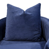 Celine Silver Chair Indigo Silver from Michael Amini - Luna Furniture