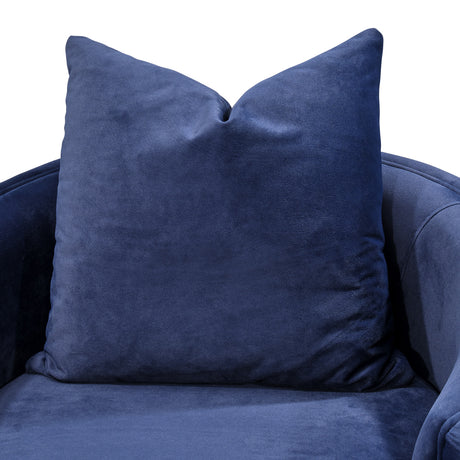 Celine Silver Chair Indigo Silver from Michael Amini - Luna Furniture