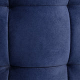 Celine Silver Chair Indigo Silver from Michael Amini - Luna Furniture