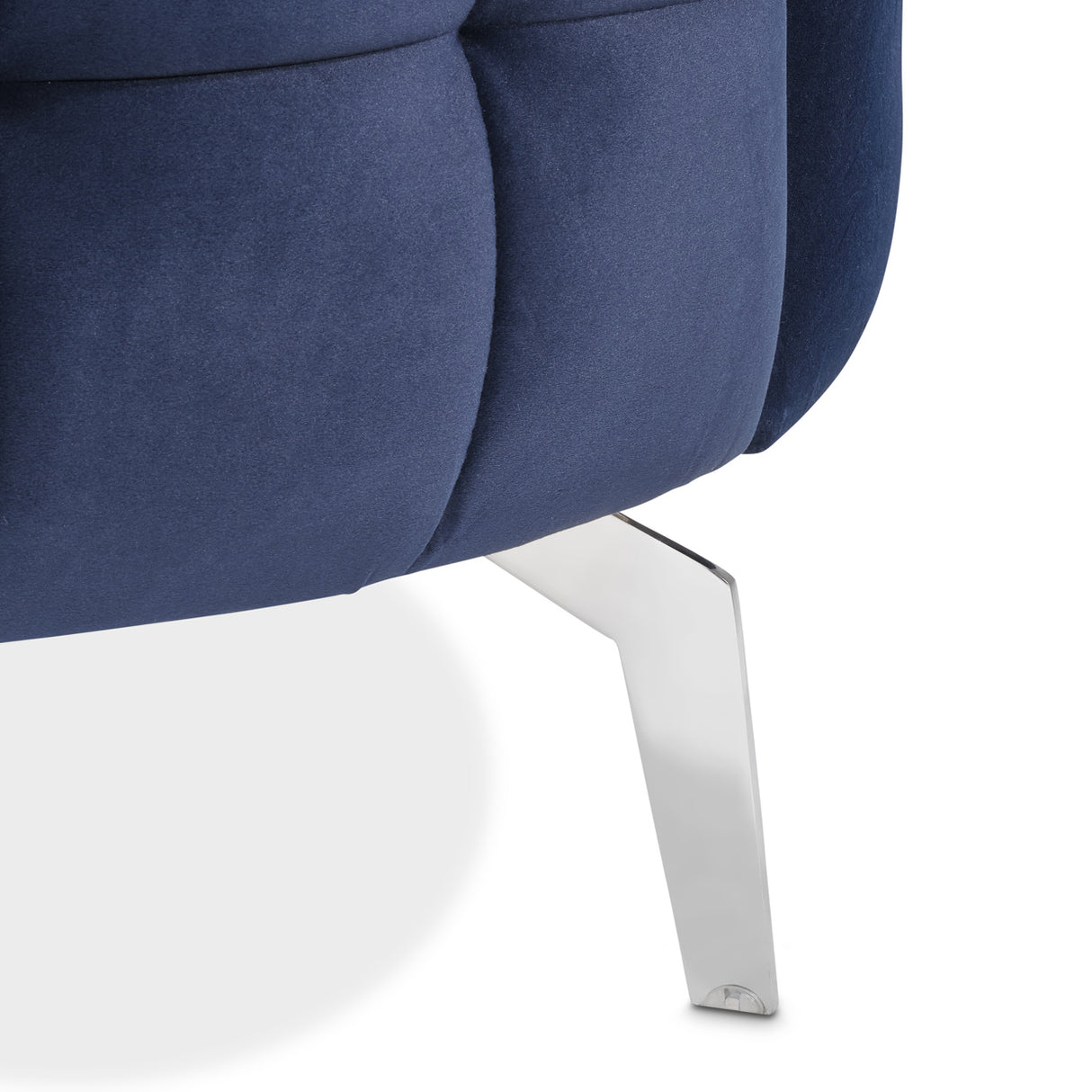 Celine Silver Chair Indigo Silver from Michael Amini - Luna Furniture