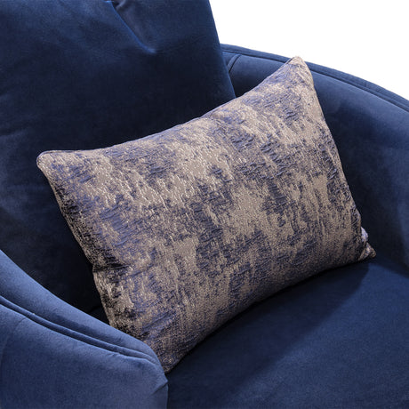 Celine Silver Chair Indigo Silver from Michael Amini - Luna Furniture