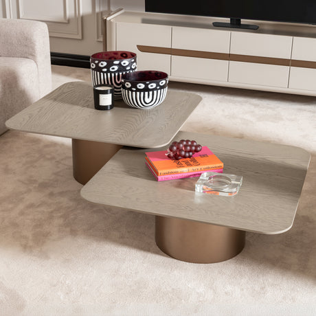 Canberra Light Ash Tall Cocktail Table from Michael Amini - Luna Furniture