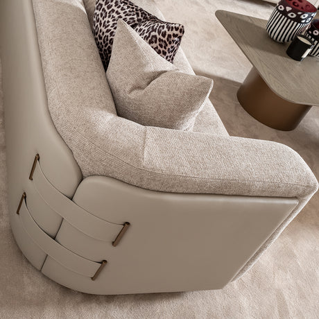 Canberra Light Ash Sofa from Michael Amini - Luna Furniture