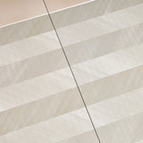 Carmela Shimmer Ivory Pedestal Dining Table from Michael Amini - Luna Furniture